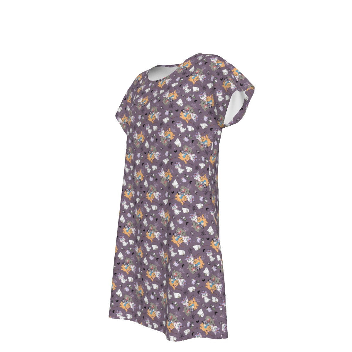Spooky Fancy Felines - Women's T-Shirt Dress