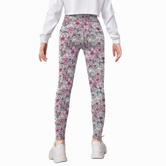 Fairytale Florals – Blossoms of Honor - Kid's Leggings