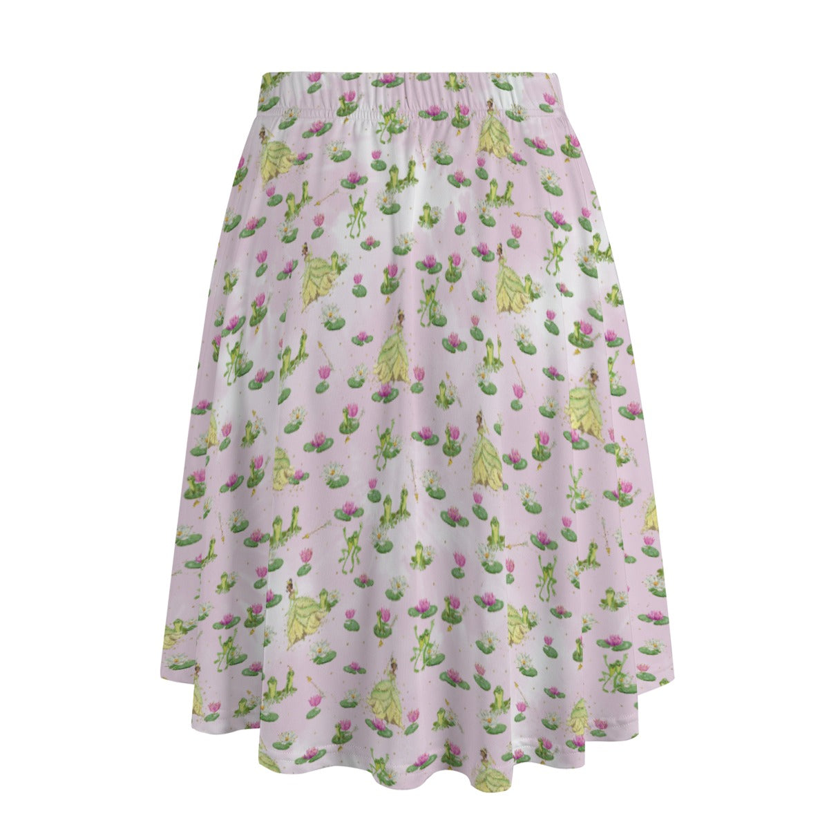 Watercolor Bayou Princess & Frog - Women’s Pocket Midi Skirt