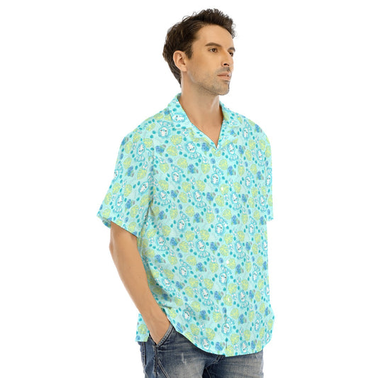 Fruitimals - Blueberry Dinosaurs - Men's Hawaiian Button Up Shirt