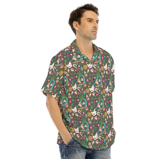 Polynesian Princess Icons - Men's Hawaiian Button Up Shirt