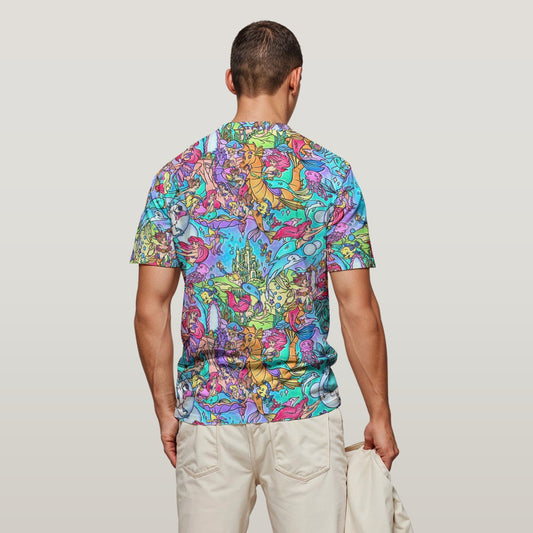 Under the Sea Storybook Scenes - Men's Short Sleeve T-Shirt