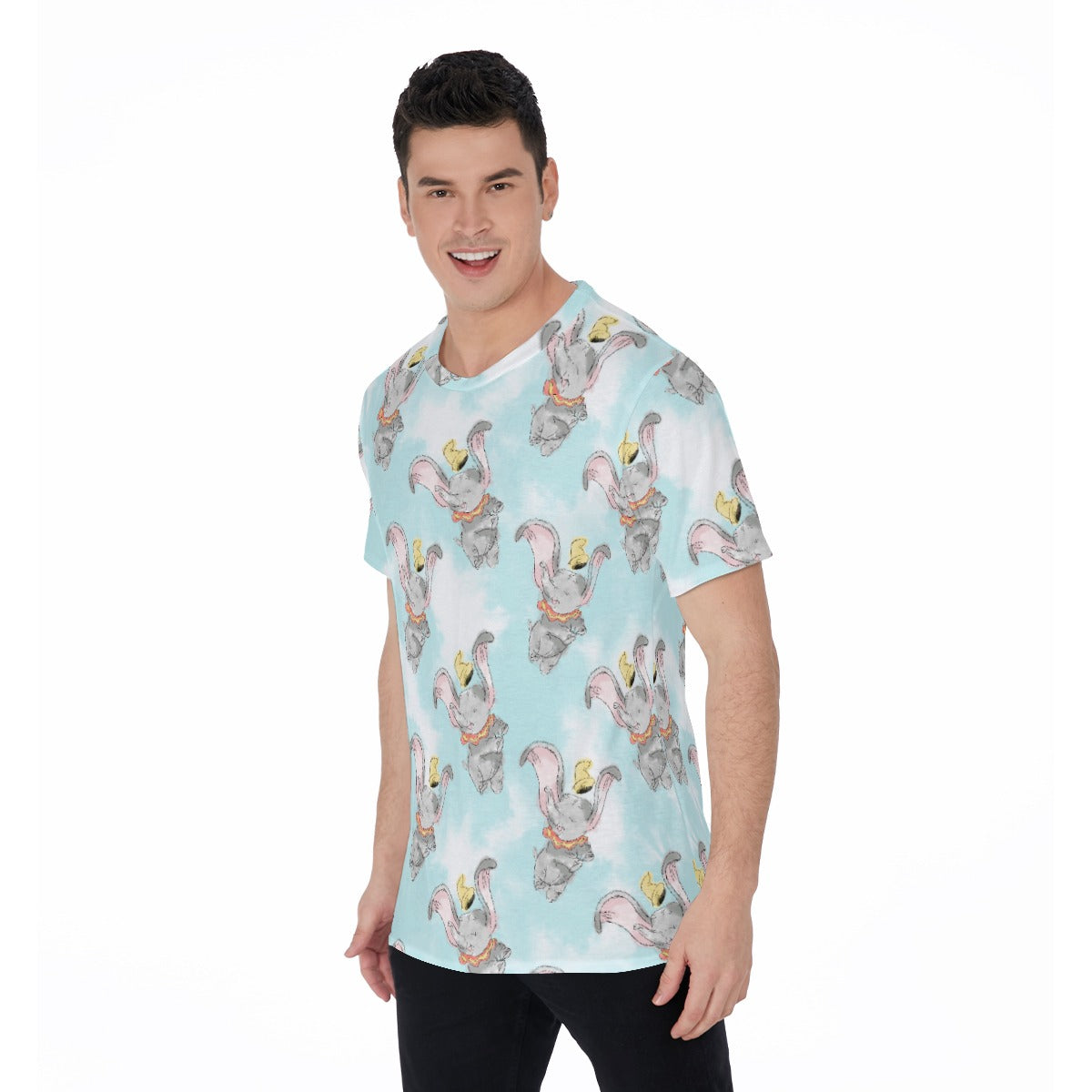 Sketch of Flying Elephant - Men's Short Sleeve T-Shirt