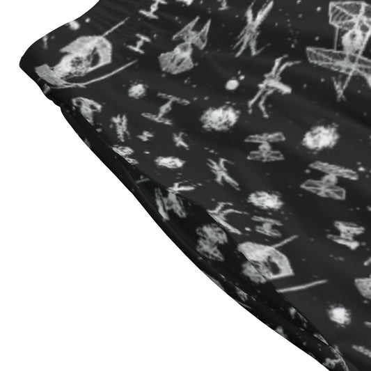 Epic Space Battle Ships - Women’s Pocket Midi Skirt