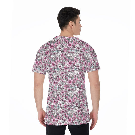 Fairytale Florals – Blossoms of Honor - Men's Short Sleeve T-Shirt