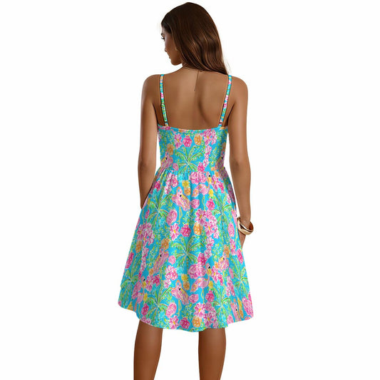 Flamingo Fiesta - Women's Sweetheart Cami Dress