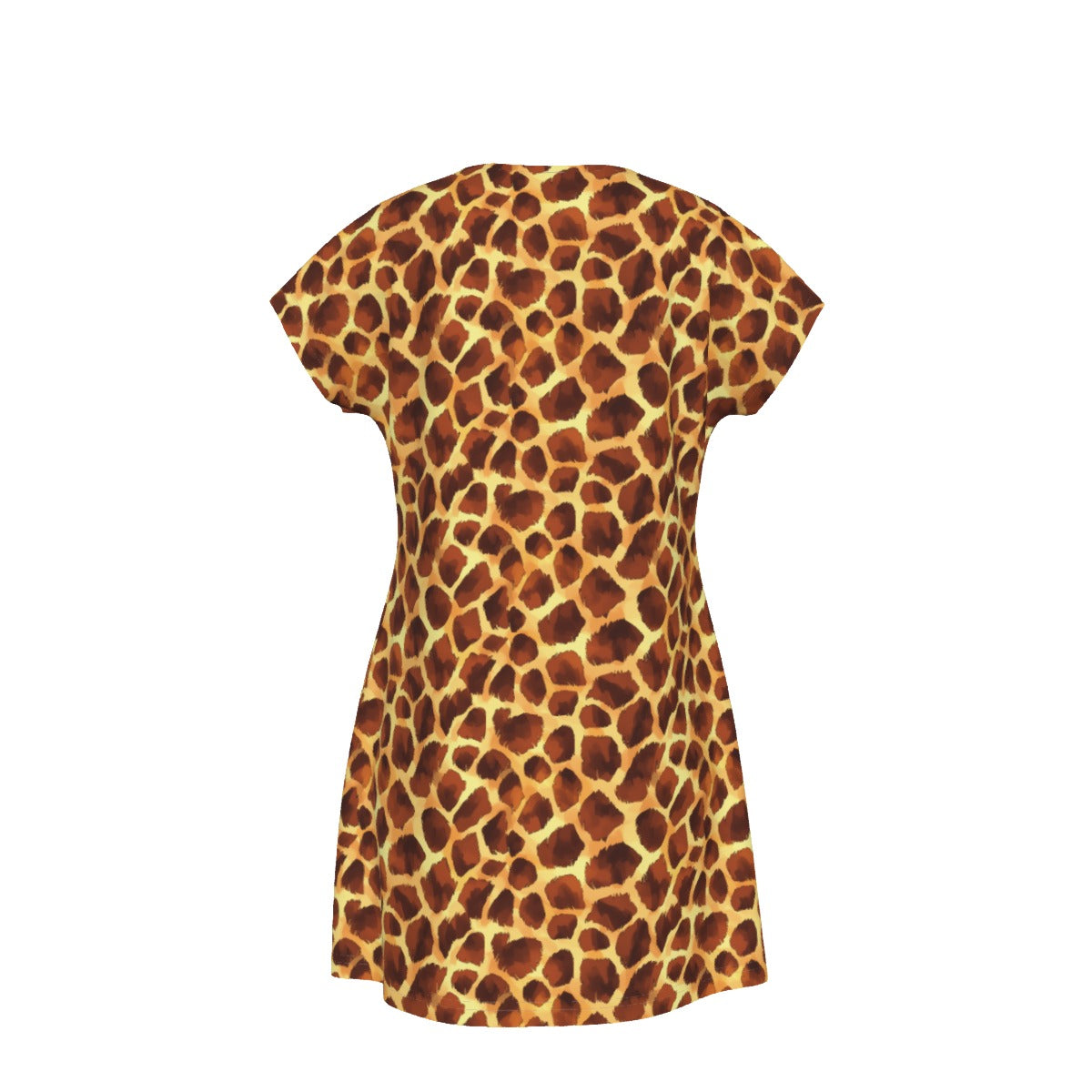 Animal Print - Giraffe - Women's T-Shirt Dress