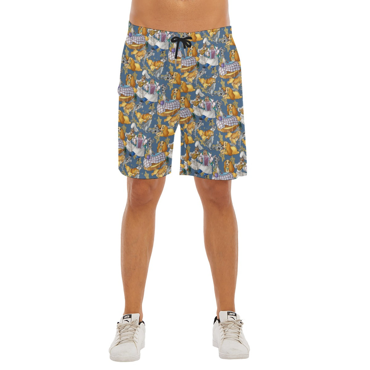 Puppy Love Sketchched - Men’s Pocket Beach Shorts