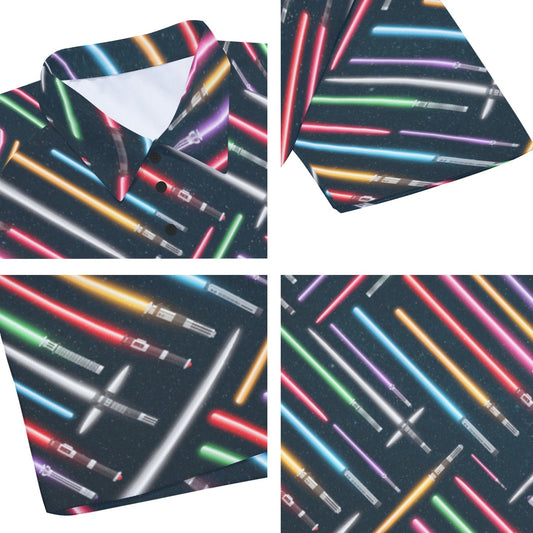 Vibrant Galaxy Sabers - Men's Polo Shirt