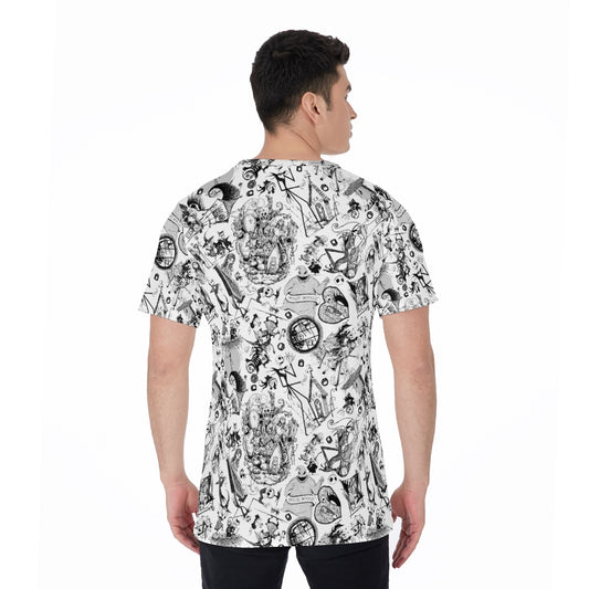 Nightmare Halloween Sketches - Men's Short Sleeve T-Shirt