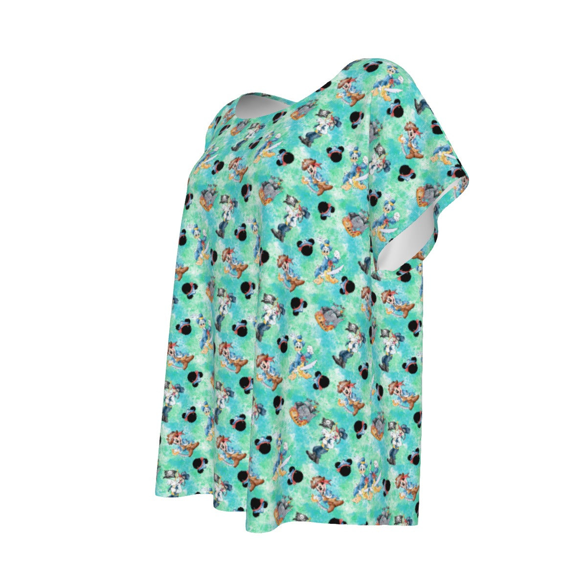 Pirate Crew Watercolor Adventure - Women’s Relaxed Fit Scoop Tee