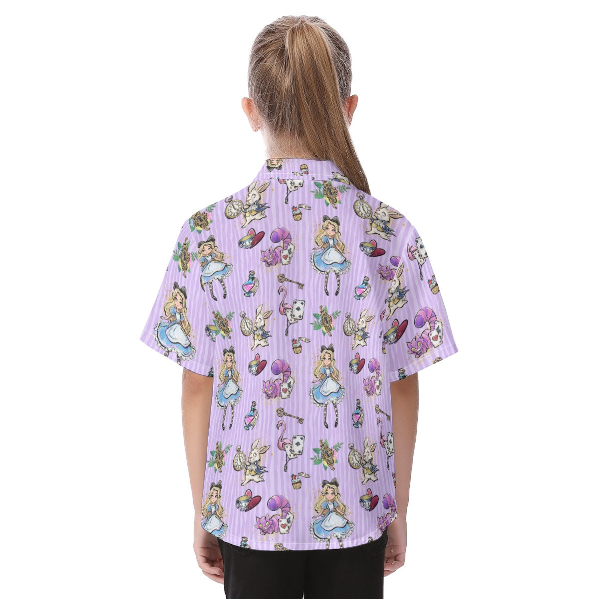 Whimsical Curious Adventure - Kid's Hawaiian Button Up Shirt