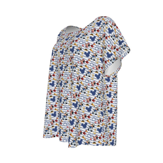 Captain and First Mate at Seannie - Women’s Relaxed Fit Scoop Tee