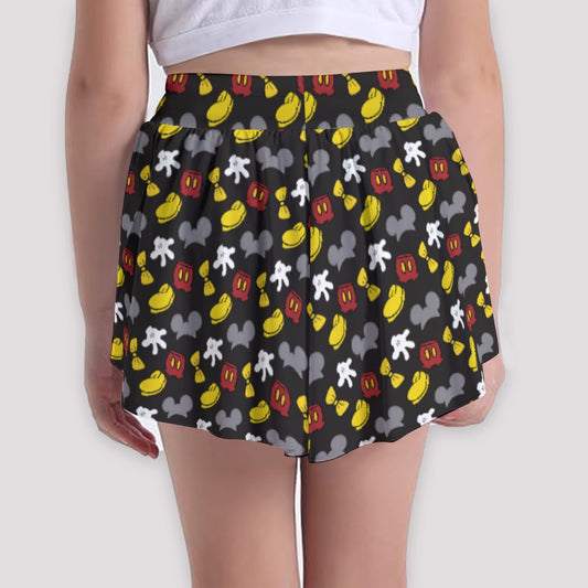 Classic Mouse Style - Girls’ Flowy Pocket Shorts