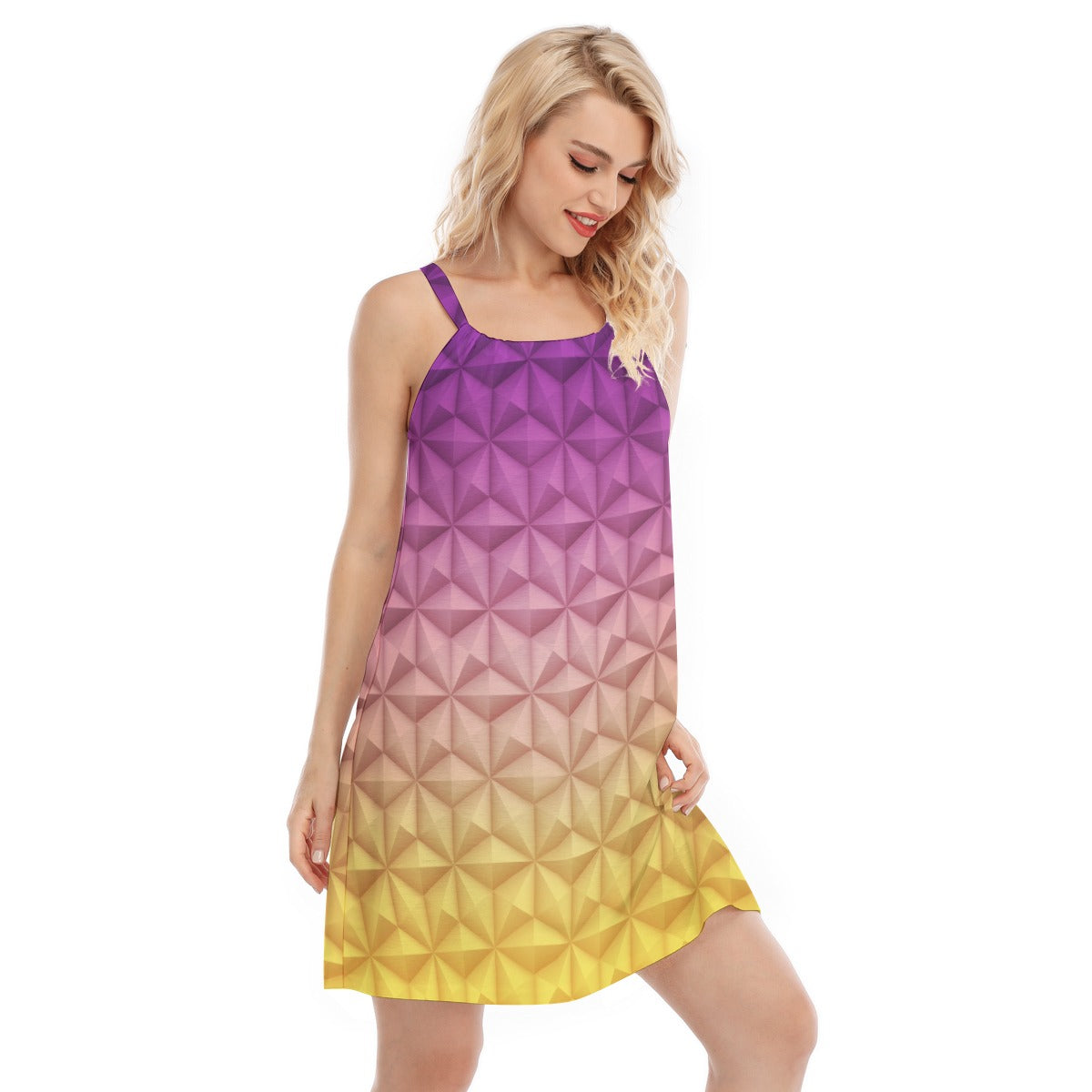 Geometric Spaceship Sphere - Women’s Adjustable Sundress