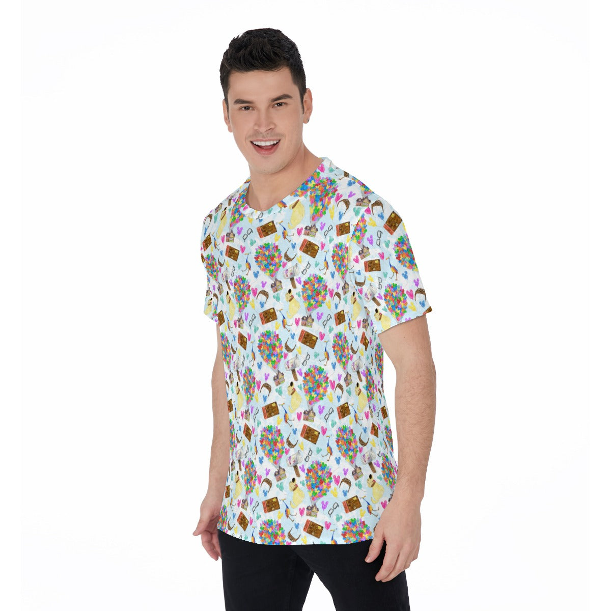 Up Adventure Icons - Men's Short Sleeve T-Shirt