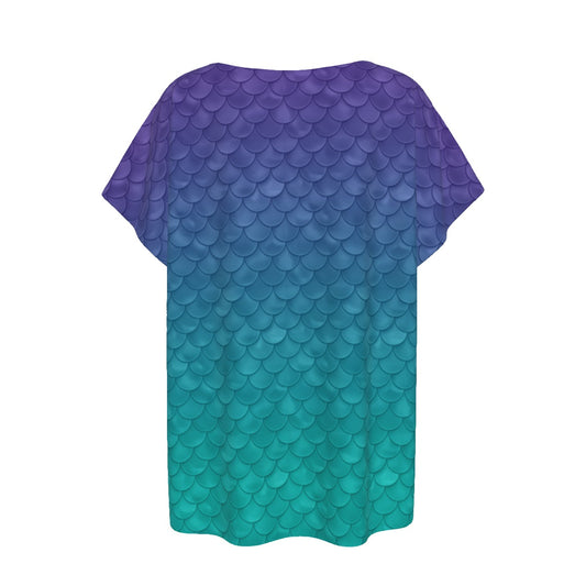 Dreamy Mermaid Scales - Women’s Relaxed Fit Scoop Tee
