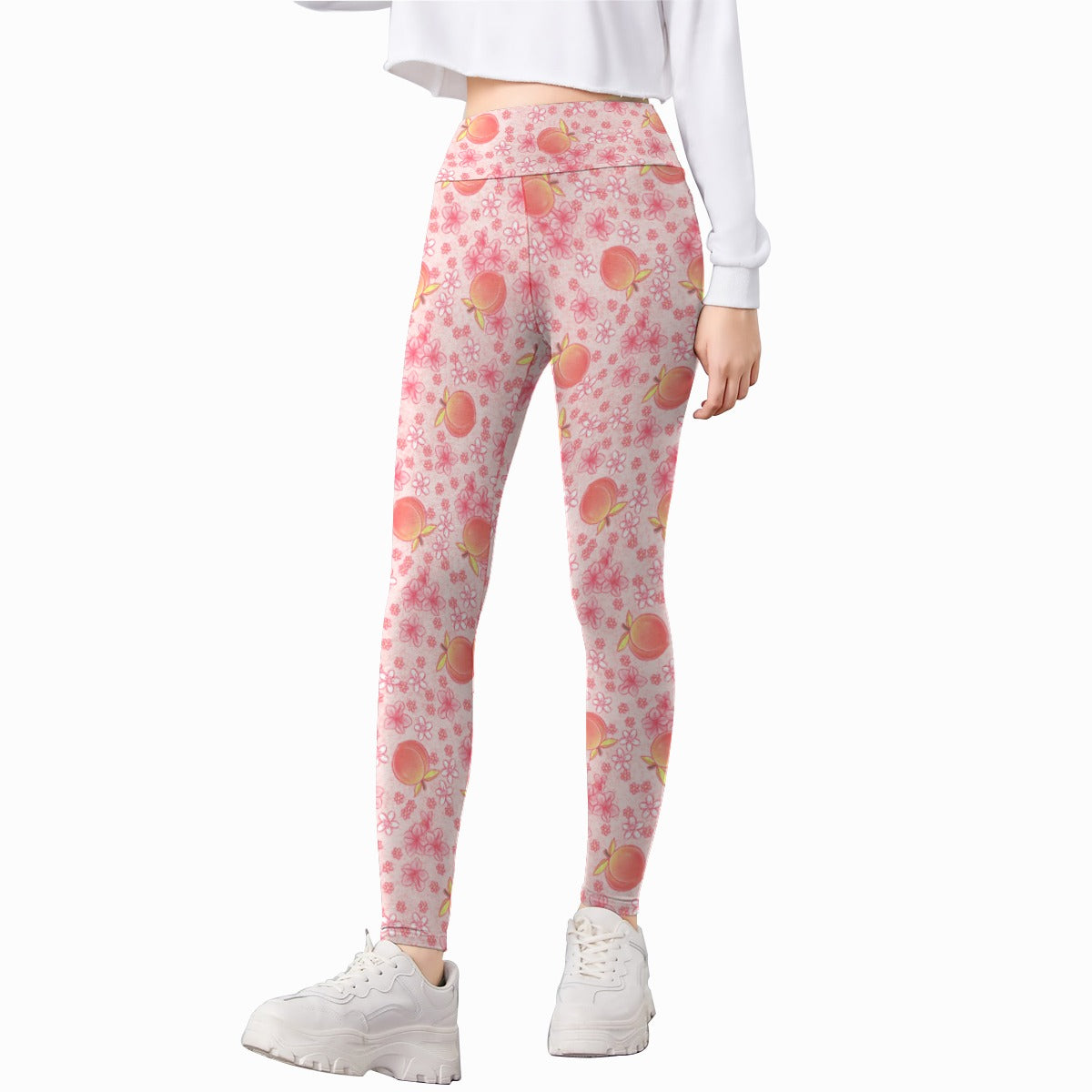 Summer Fruits - Peaches - Kid's Leggings