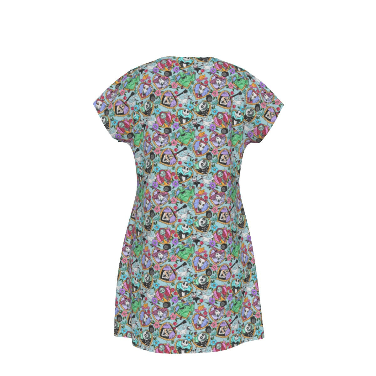 Tattoo Hearts Spooky Crew - Women's T-Shirt Dress