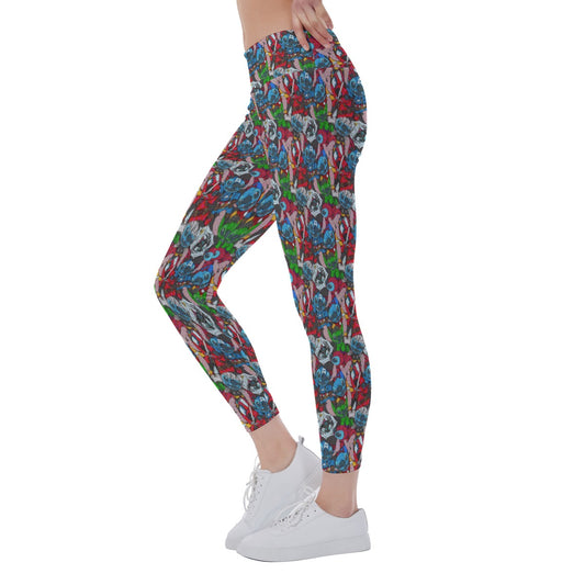 Superhero Stitch - Heroes Assembled - Women's Yoga Leggings