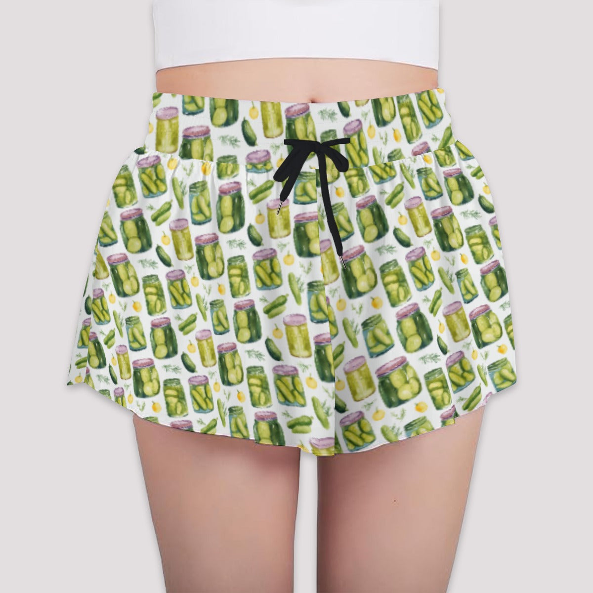 Perfect Pickle Jars - Girls’ Flowy Pocket Shorts