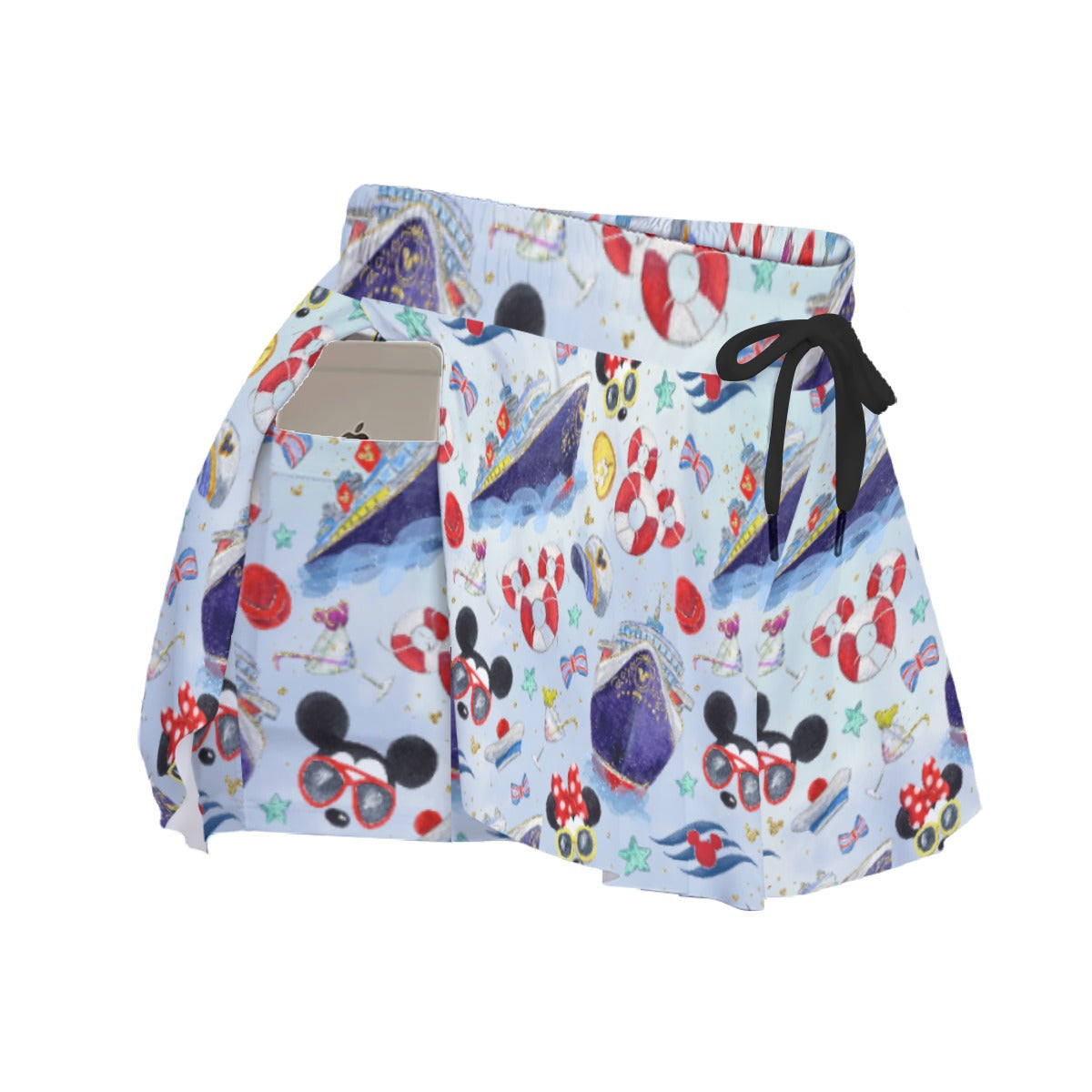 DCL Cruise Style Adventure - Women's Flowy Pocket Shorts