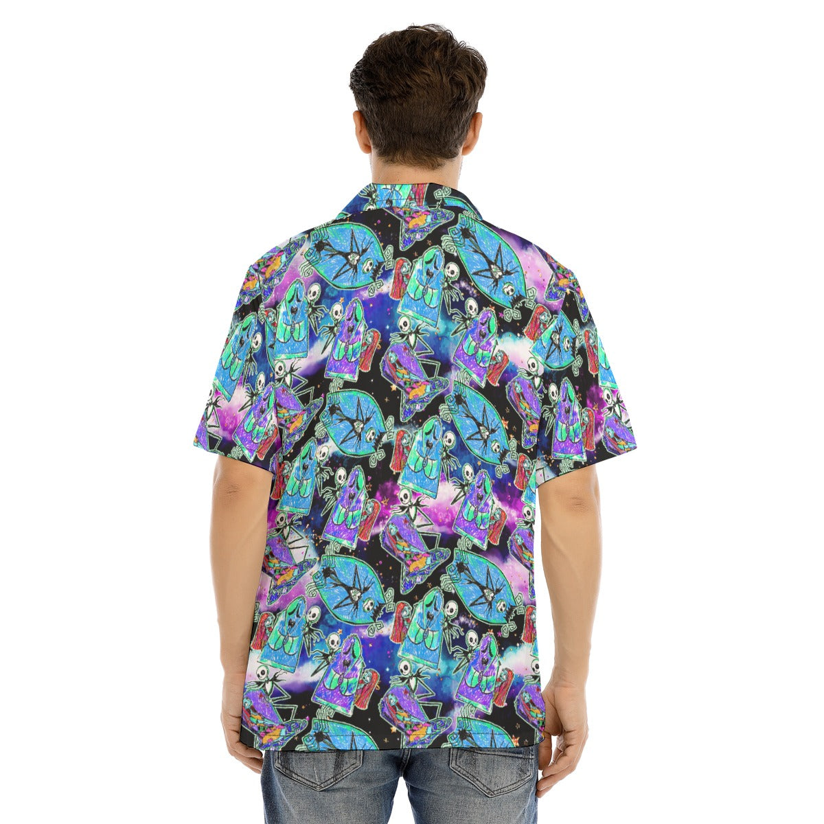 Haunting Romance Sketch - Men's Hawaiian Button Up Shirt