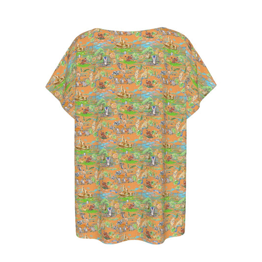 Savanna Sunset Stories - Women’s Relaxed Fit Scoop Tee