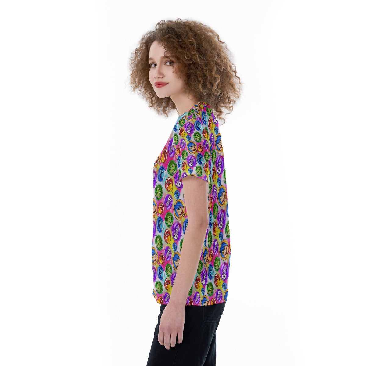 Inside Out Emotions - Women's Short Sleeve V-Neck T-Shirt
