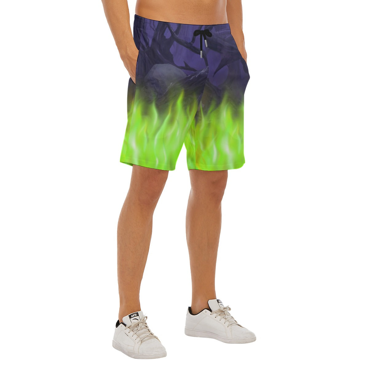 Enchanted Thorn Forest - Men’s Pocket Beach Shorts