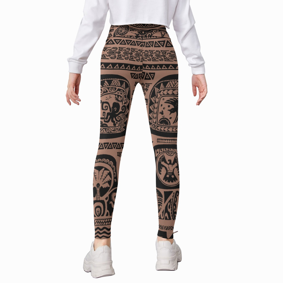 Polynesian Tattoo Motifs - Kid's Leggings