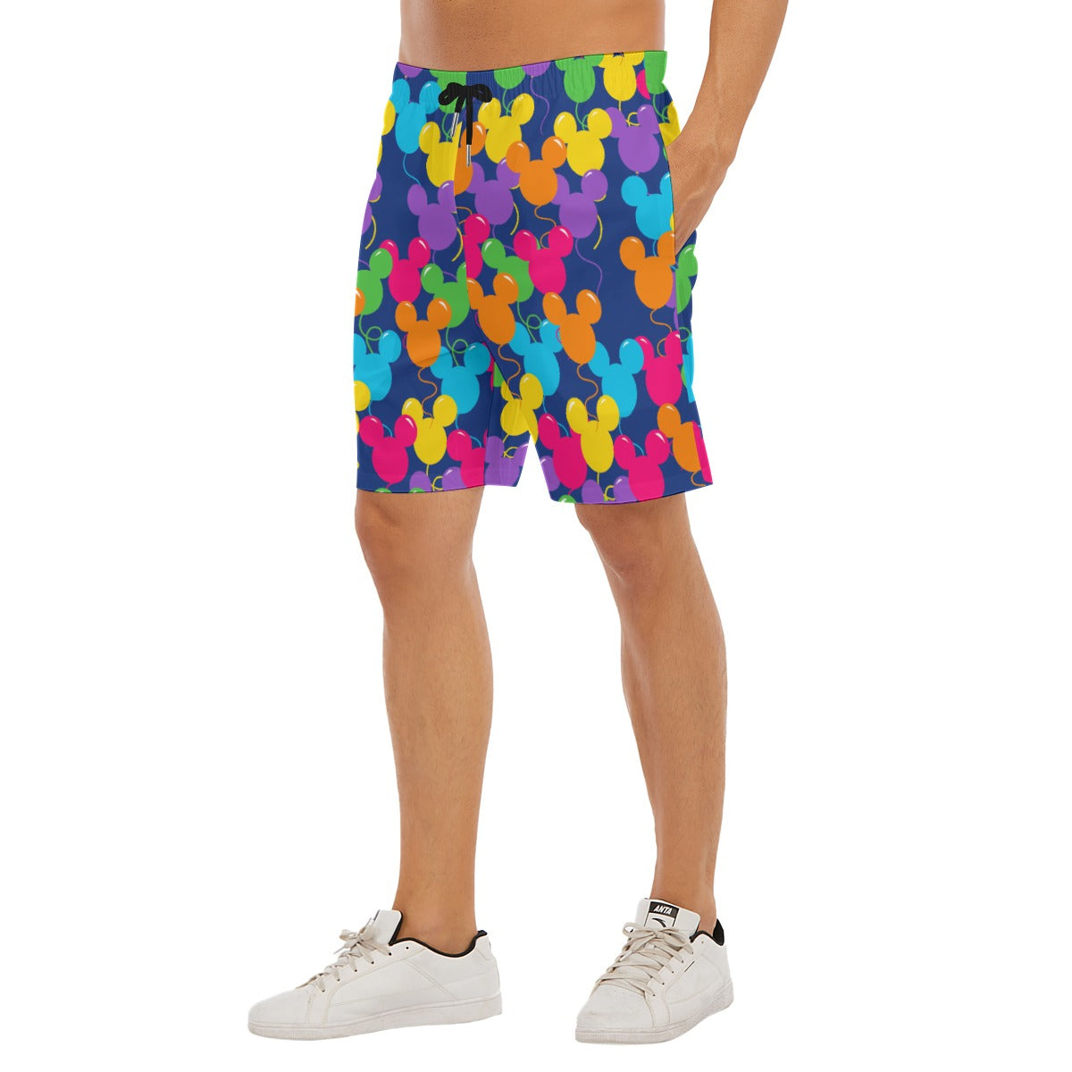 Bright Mouse Ear Balloons - Men’s Pocket Beach Shorts