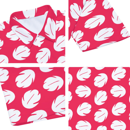 Island Leaf Print - Men's Polo Shirt