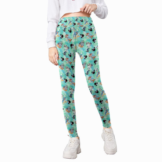 Pirate Crew Watercolor Adventure - Kid's Leggings