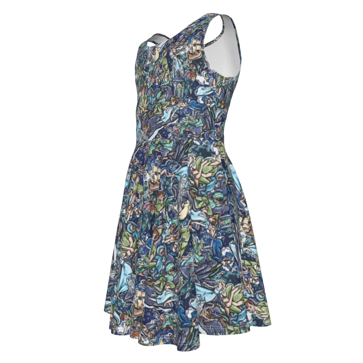 Magical Skybound Adventure - Kid's Sleeveless Skater Dress