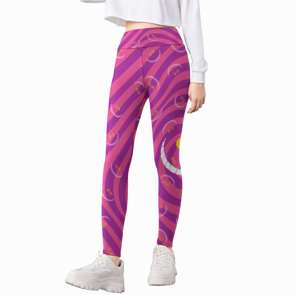 Whimsical Grinning Stripes - Kid's Leggings