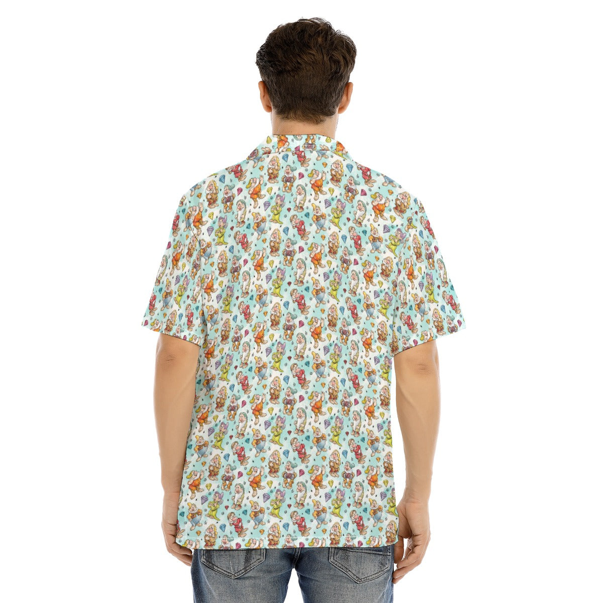 Seven Helpers Sketch - Men's Hawaiian Button Up Shirt