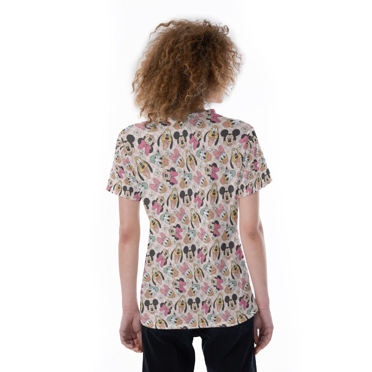 Pastel Picnic Party - Women's Short Sleeve V-Neck T-Shirt