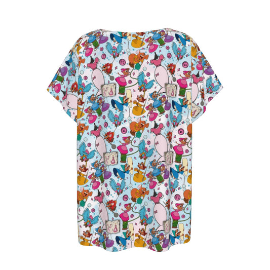 Tiny Tailors & Sewing Friendsends - Women’s Relaxed Fit Scoop Tee