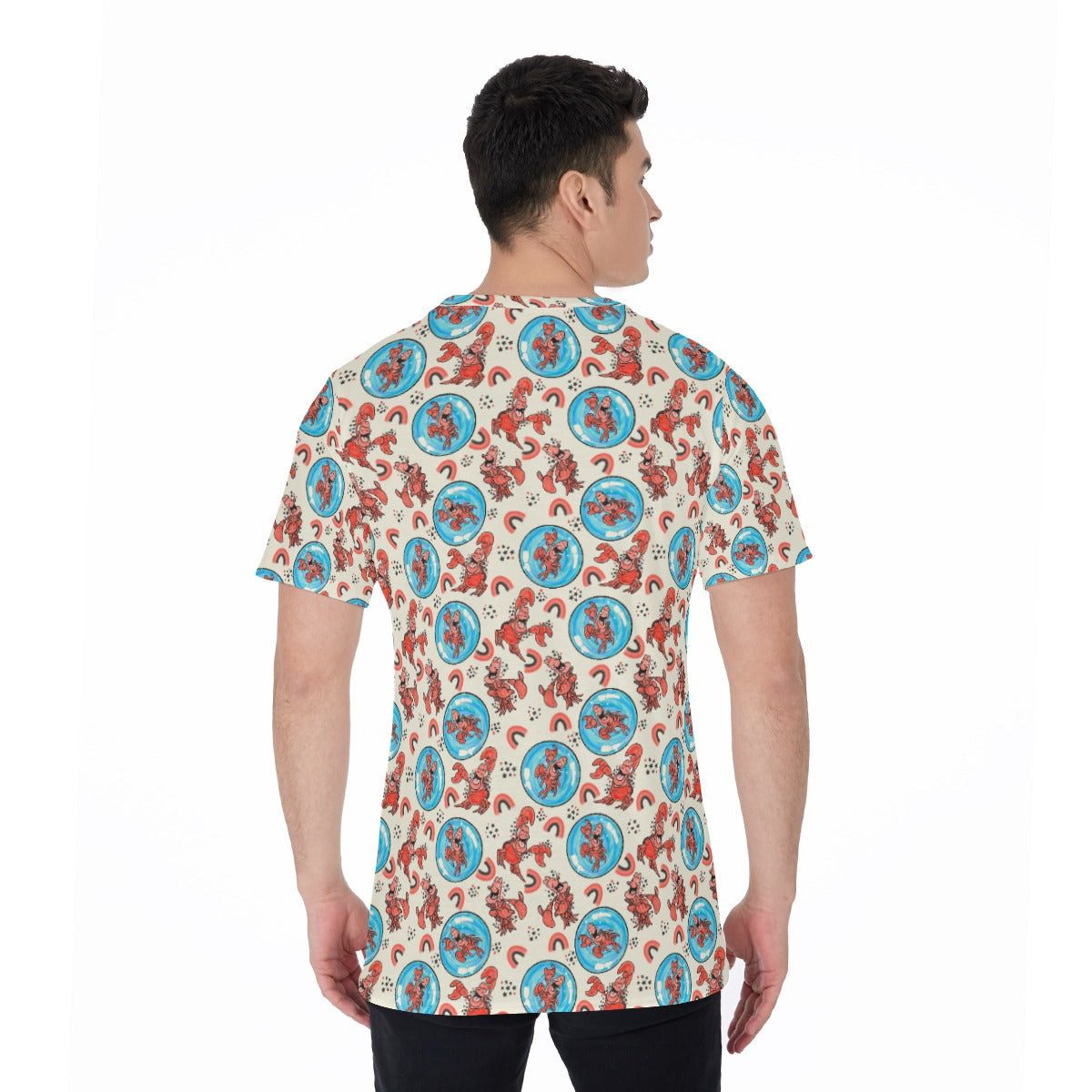 Joyful Crab by the Sea - Men's Short Sleeve T-Shirt
