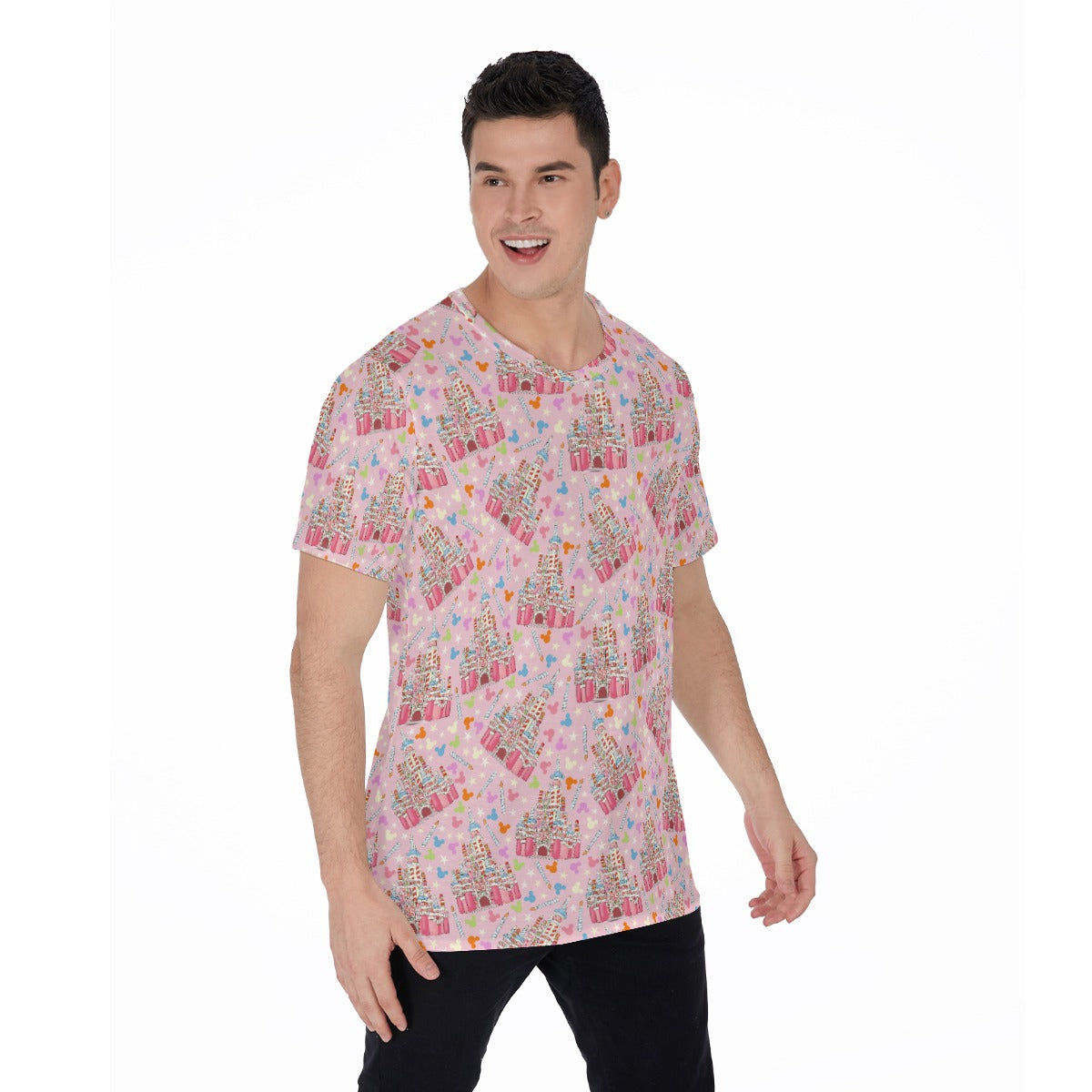 25th Birthday Cake Castle - Men's Short Sleeve T-Shirt