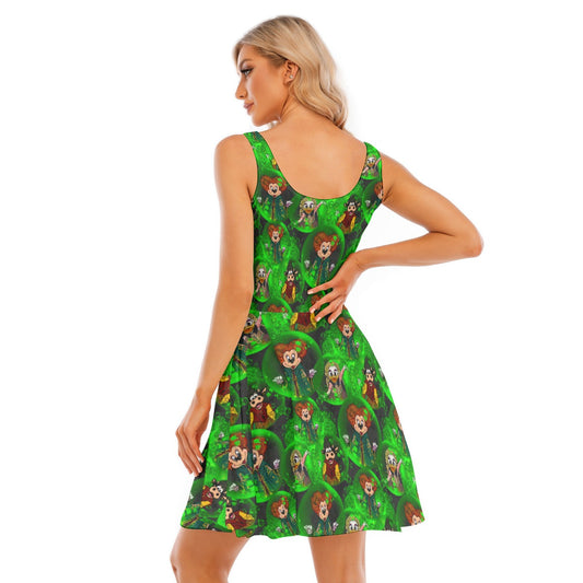 Wicked Witches’ Coven - Women's Sleeveless Pocket Skater Dress