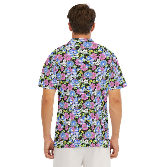 Garden Whimsy - Vintage Mouse Romance - Men's Polo Shirt