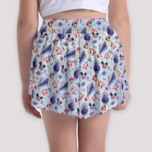 DCL Cruise Style Adventure - Girls’ Flowy Pocket Shorts