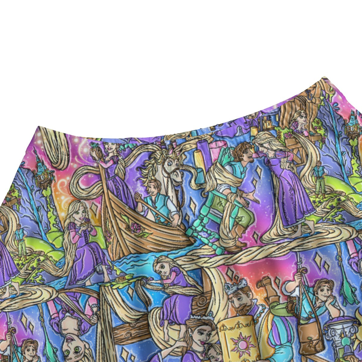 Golden Hair Storybook Scenes - Women's Pocket Skater Skirt