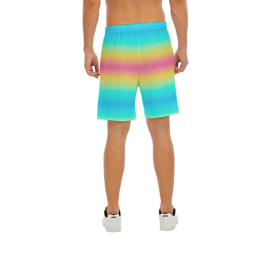 Rainbow Ombre - Men’s Pocket Beach Shorts
