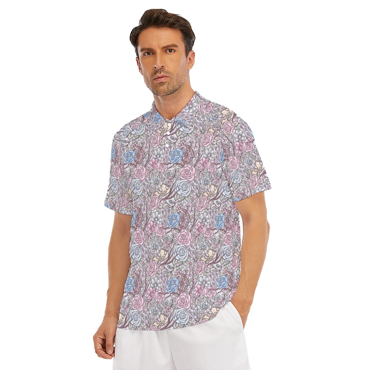 Fairytale Florals – Sleeping Enchantment - Men's Polo Shirt
