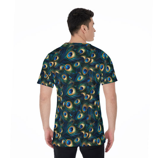 Animal Print - Peacock - Men's Short Sleeve T-Shirt