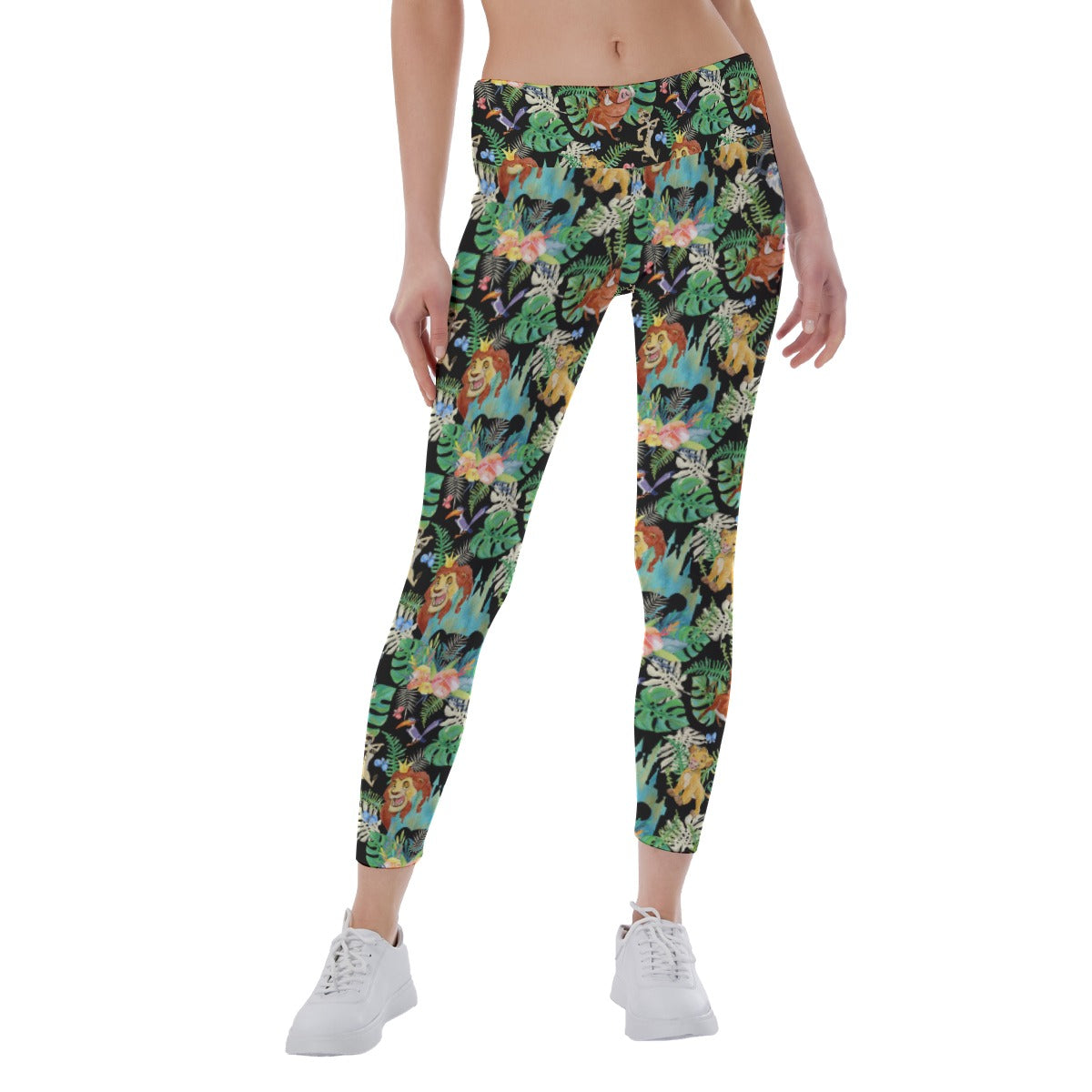 Watercolor Jungle Pride - Women's Yoga Leggings