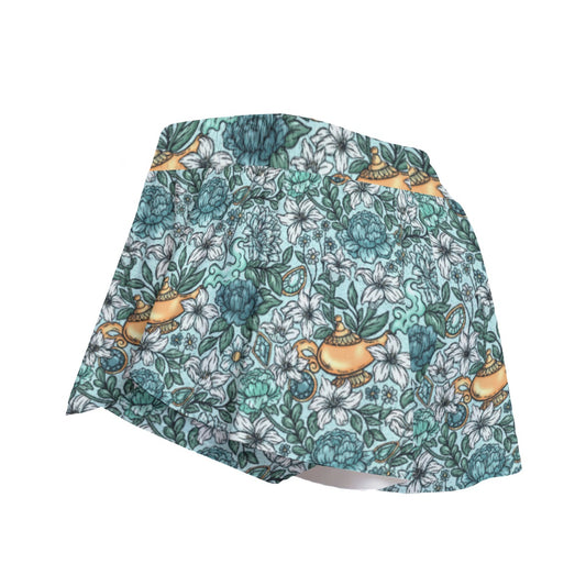 Fairytale Florals - Arabian Princess - Women's Flowy Pocket Shorts